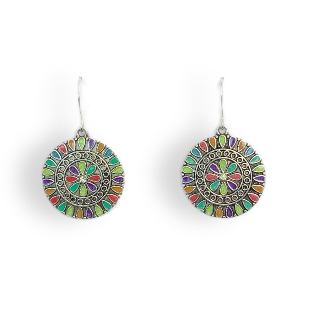 BOGO Boho silver dangle earrings